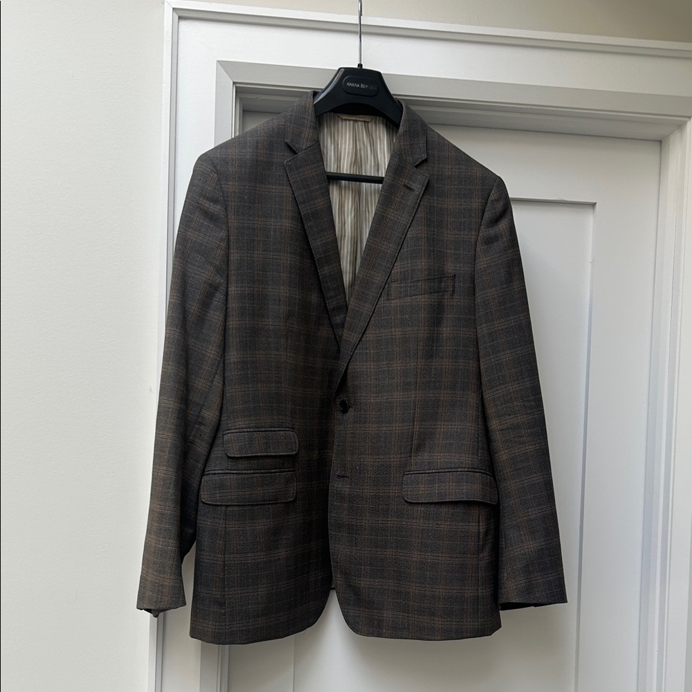 Banana Republic Brown Plaid Sport Coat